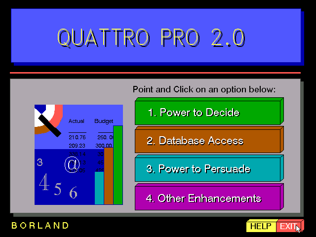 Quattro Pro 2 - Demo